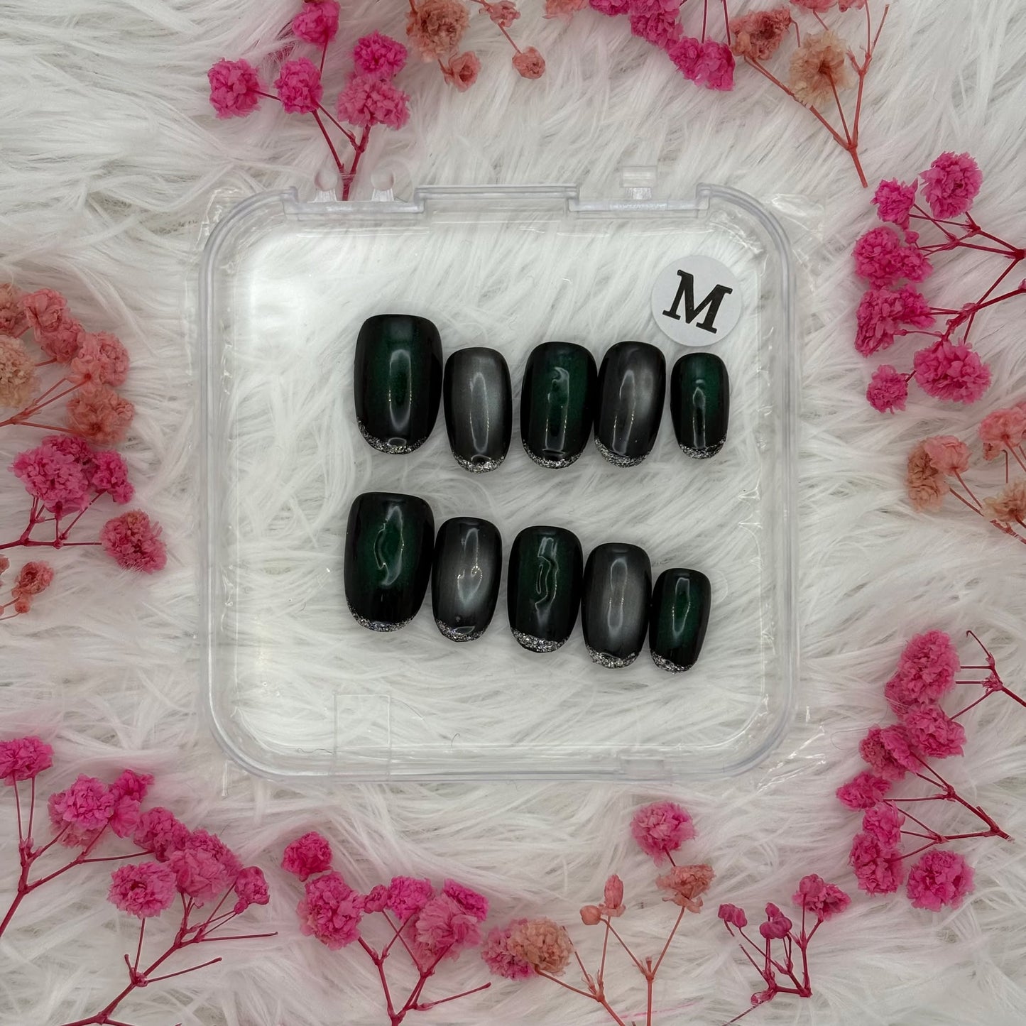 7-Rebel Glitter Tips | Daily Wear Nails