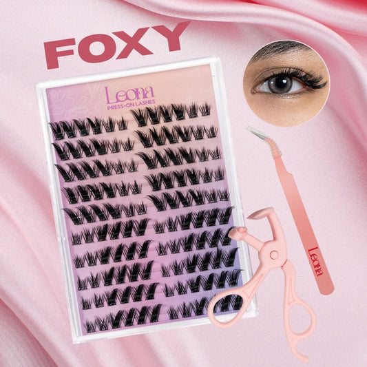 Foxie | Preglued Clusters | 120pcs | 2–3 Day Stay