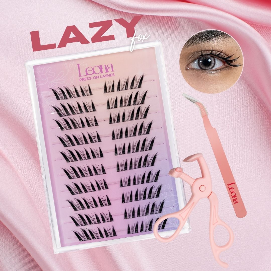 Lazy Fox | Preglued Clusters | 60pcs | 2–3 Day Stay