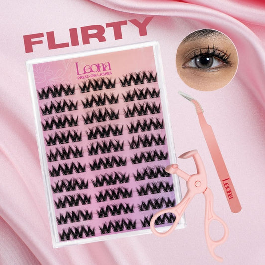 Flirty | Preglued Clusters | 90pcs | 2–3 Day Stay