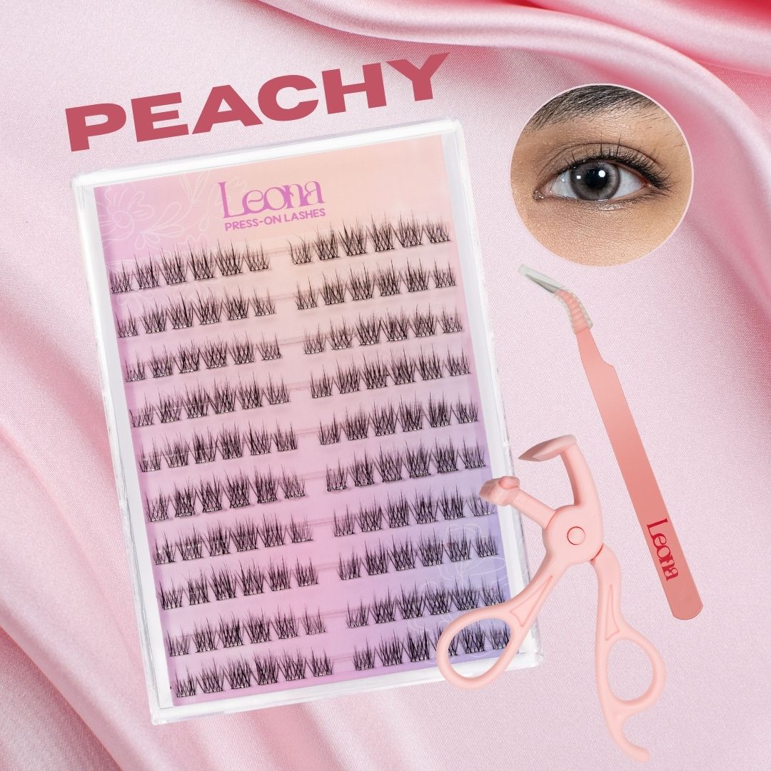 Peachy | Preglued Clusters | 120pcs | 2–3 Day Stay