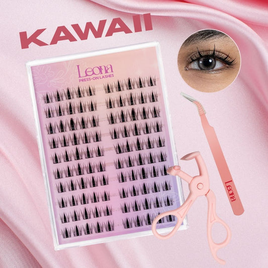 Kawaii | Preglued Clusters | 100pcs | 2–3 Day Stay