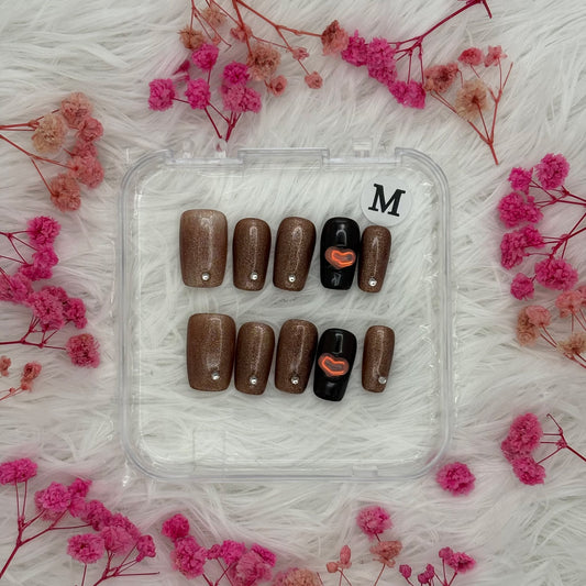 23-Caramel Shimmer | Daily Wear Nails