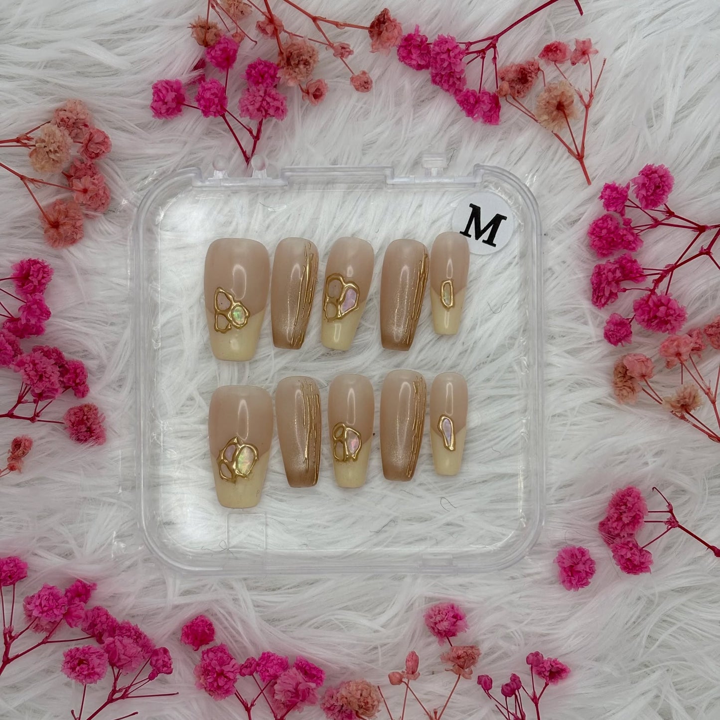 44-Golden Muse | Daily Wear Nails