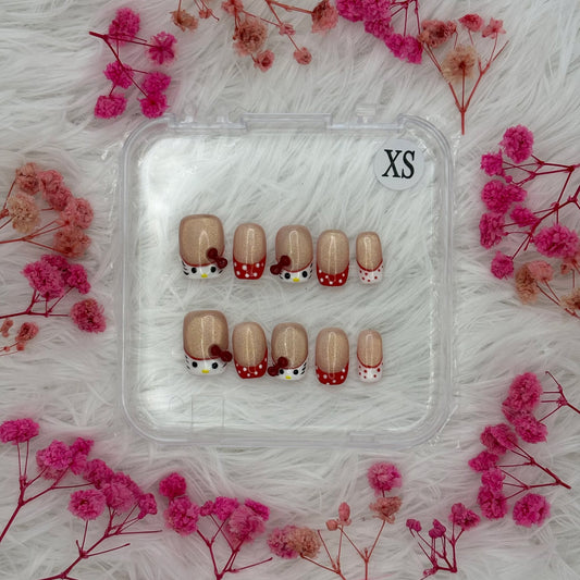 28-Red Sugar Kitty | Daily Wear Nails
