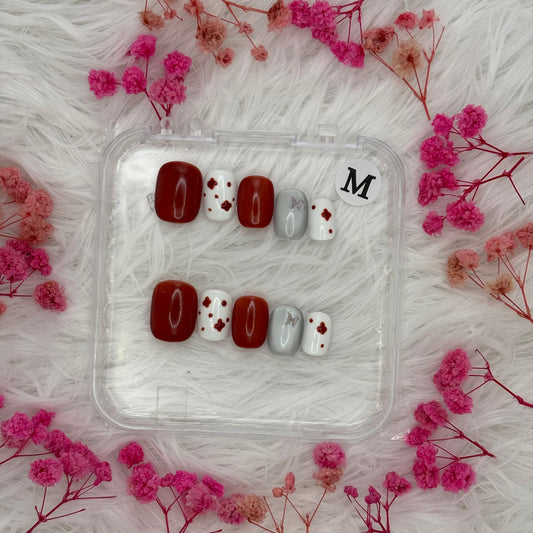 26-SweetHeart Drip| Daily Wear Nails