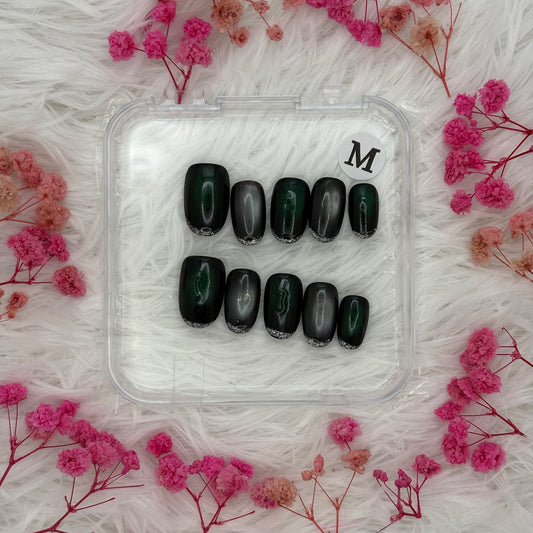 7-Rebel Glitter Tips | Daily Wear Nails