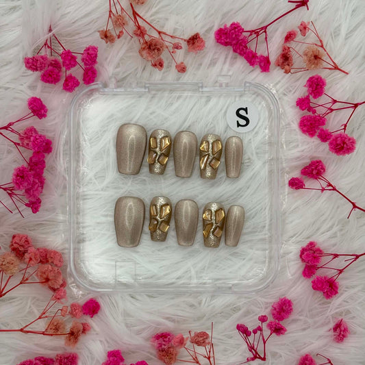39- Sunlit Amber | Daily Wear Nails