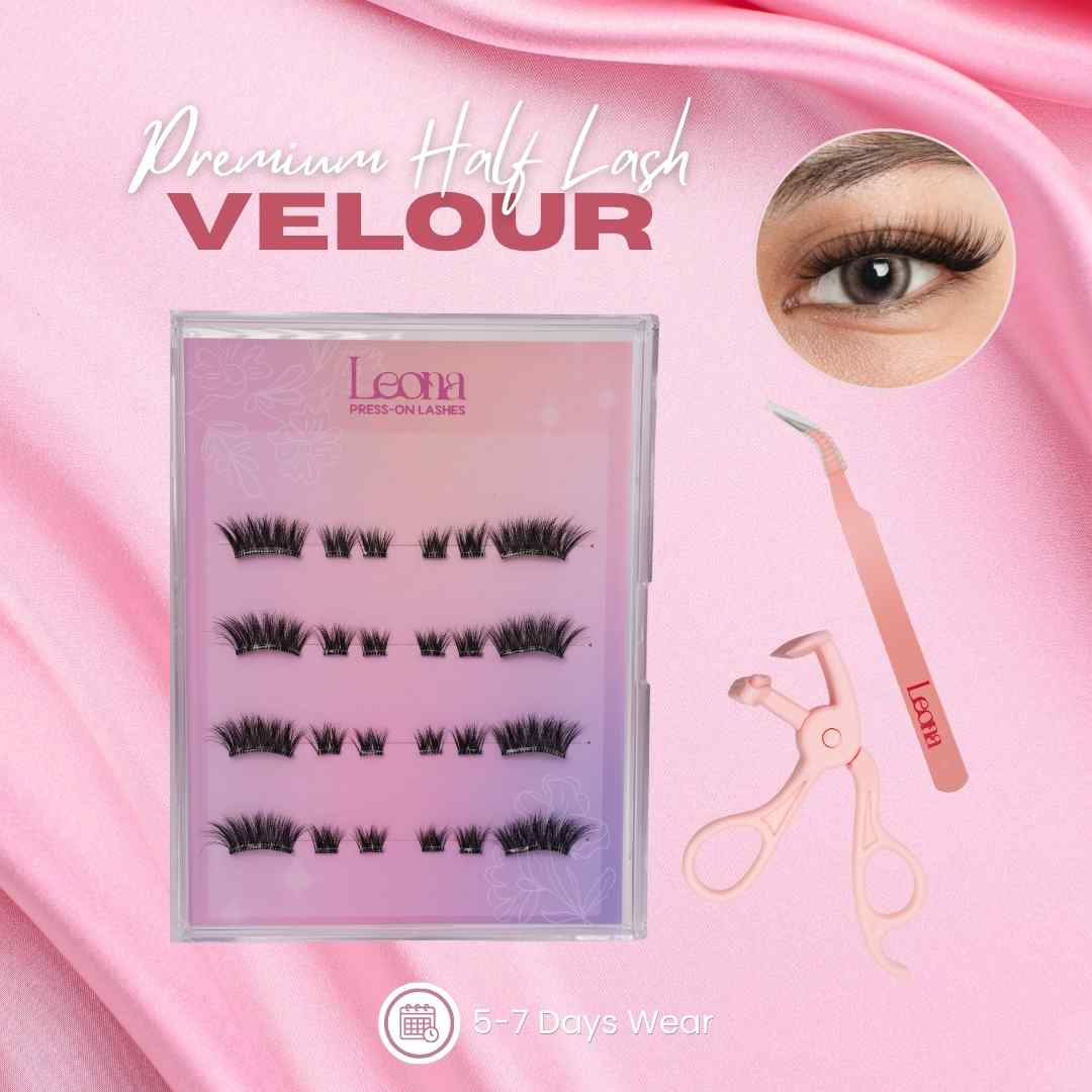 Velour | Premium Preglued Half-lash | 4-set | 5-7 Day Stay