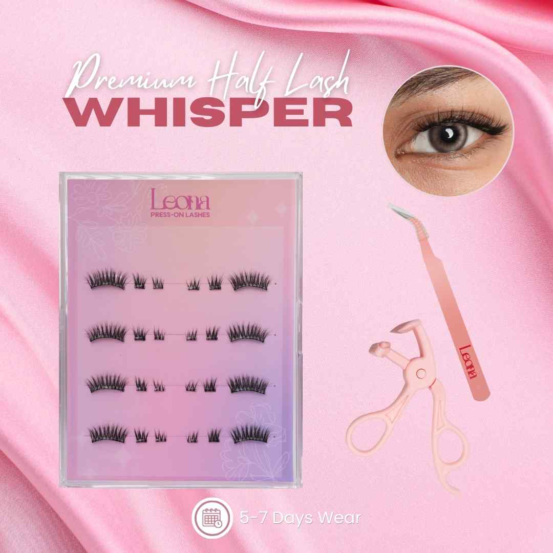 Whisper | Premium Preglued Half-lash | 4-set | 5-7 Day Stay