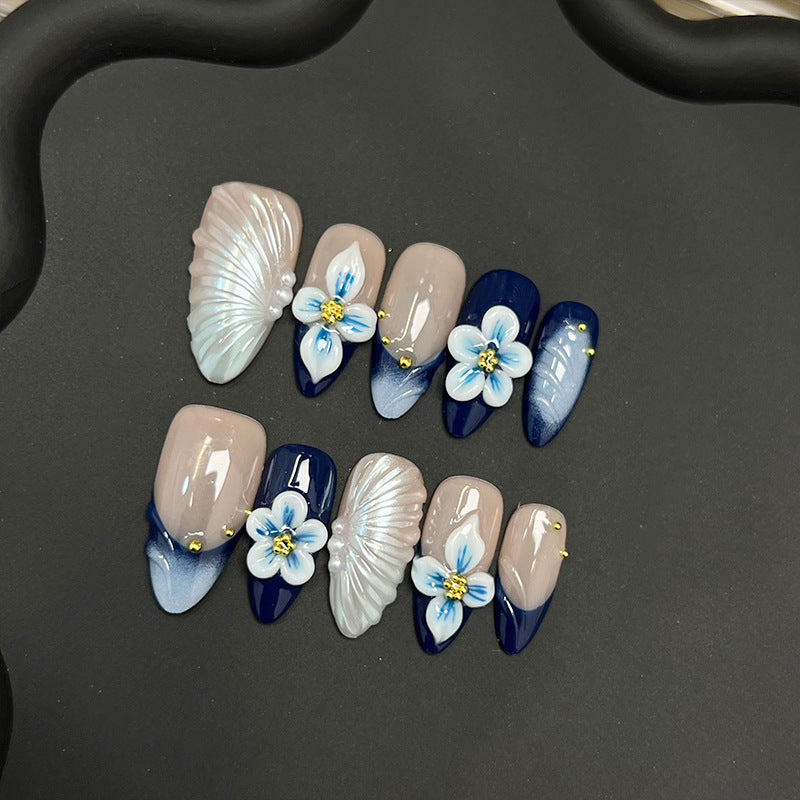 Nautical Bloom | Premium Press-on Nails