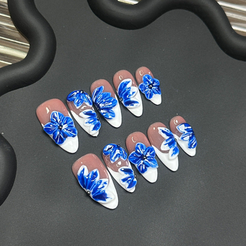 Porcelain Petals | Premium Press-on Nails