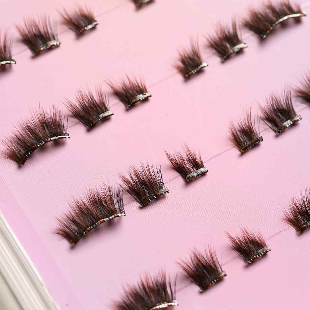 Sepia | Premium Preglued Half-lash | 4-set | 5-7 Day Stay