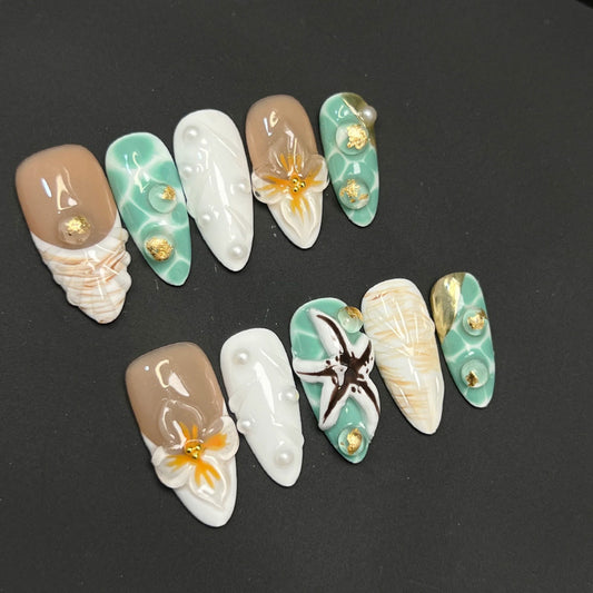 Starfish Sands | Premium Press-on Nails