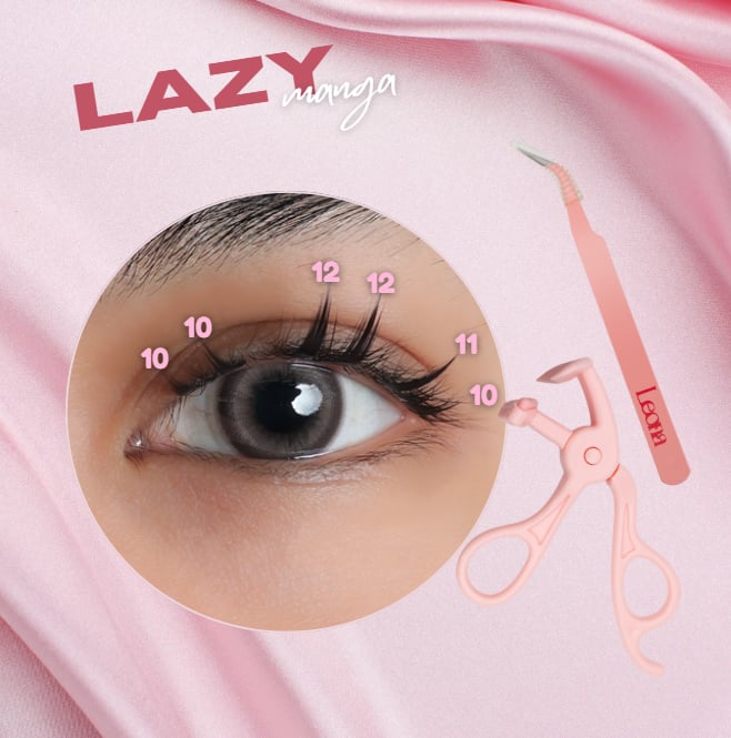 Lazy Manga | Preglued Clusters | 60pcs | 2–3 Day Stay