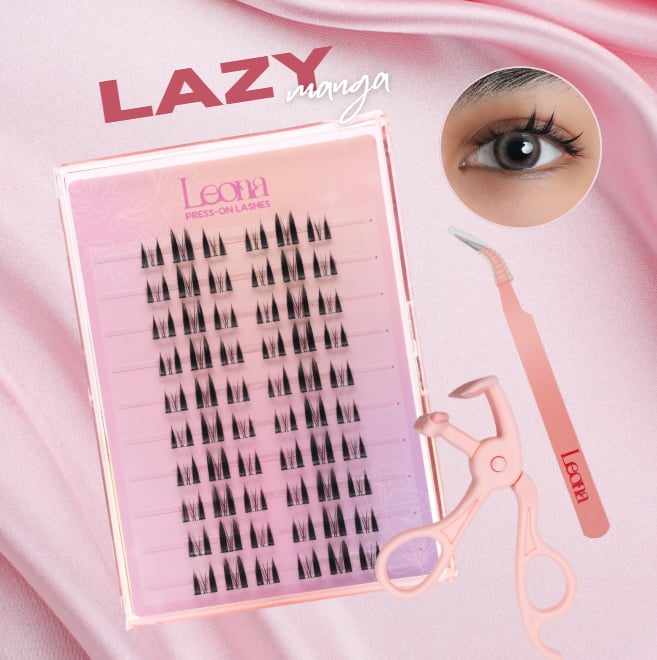 Lazy Manga | Preglued Clusters | 60pcs | 2–3 Day Stay