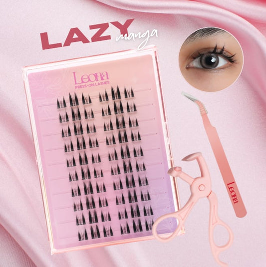 Lazy Manga | Preglued Clusters | 60pcs | 2–3 Day Stay